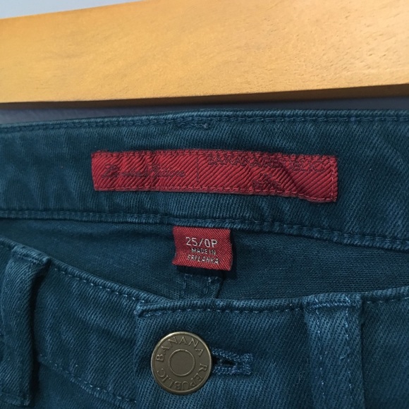 Banana Republic Teal Green Skinny Jeans Petite - Picture 4 of 8